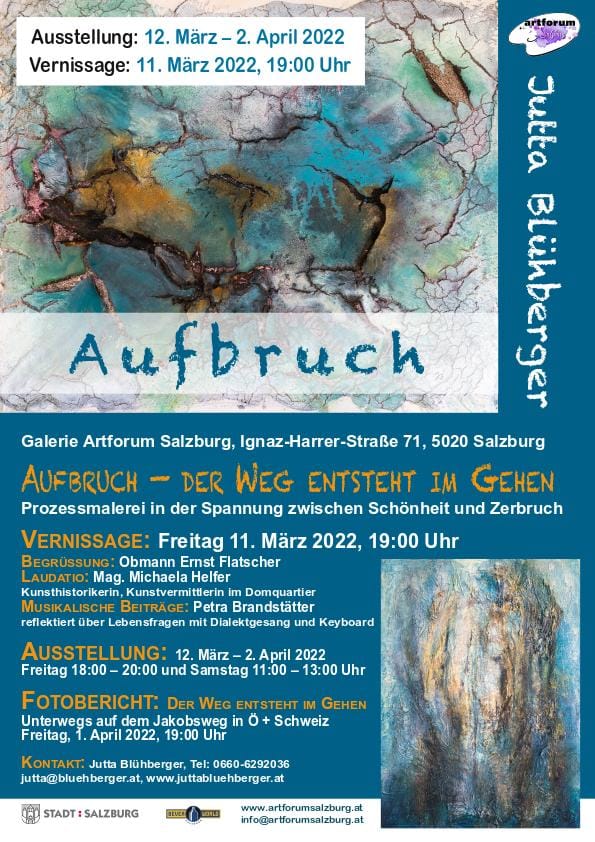 Poster zur Ausstellung im Artforum Salzburg 2022