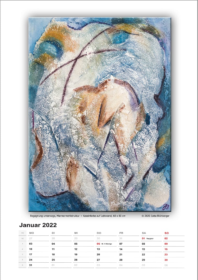Kalenderblatt Kunstkalender 2022